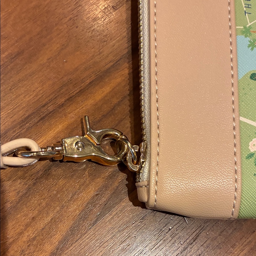 Spartina 449 Charleston Map Clutch Purse - Cream and Blue - Picture 9 of 11